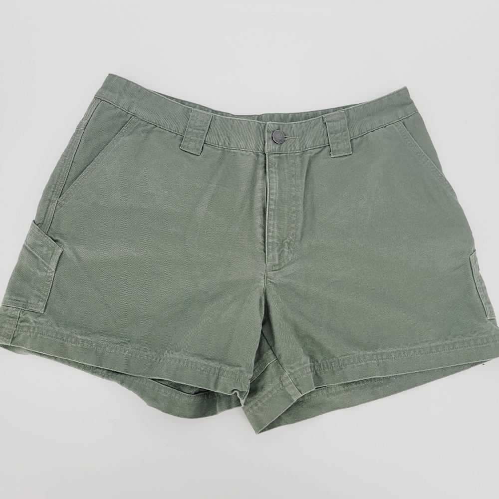 Patagonia womens olive green stand up hiking shorts size 10